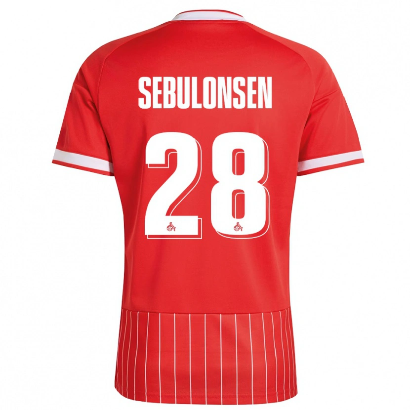 DanxenメンズSebastian Sebulonsen#28レッド ホワイト グリーンアウェイシャツ2026/27ジャージーユニフォーム