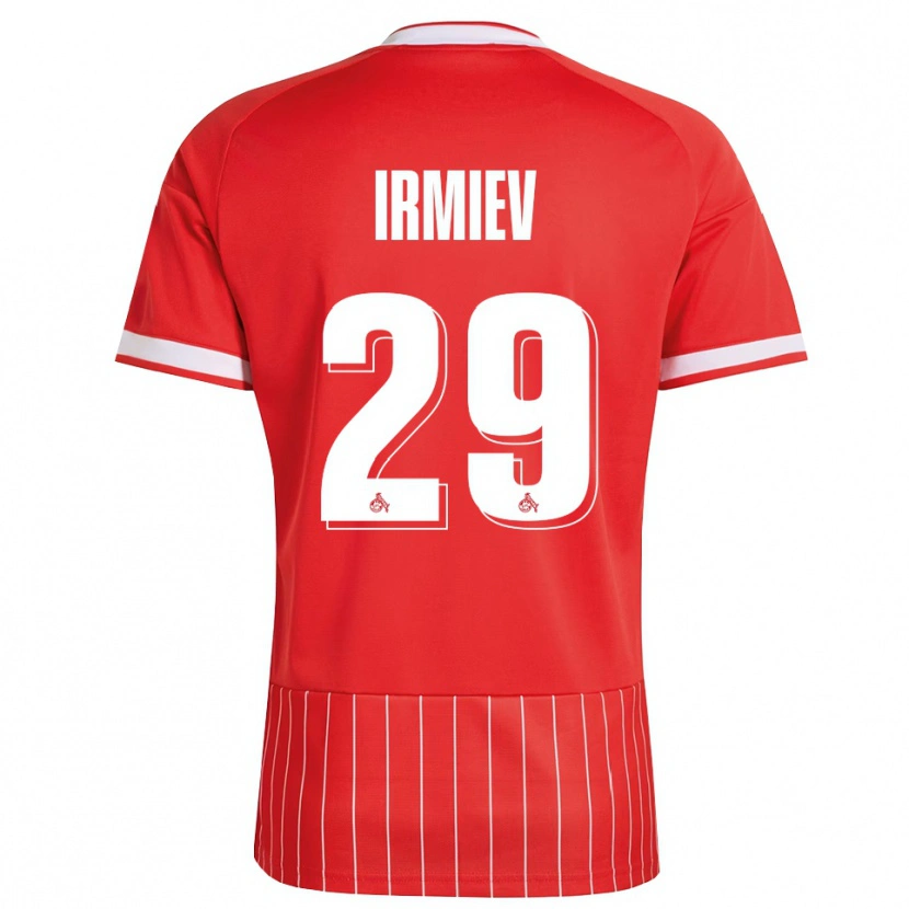 DanxenメンズKristiyan Irmiev#29レッド ホワイト グリーンアウェイシャツ2026/27ジャージーユニフォーム