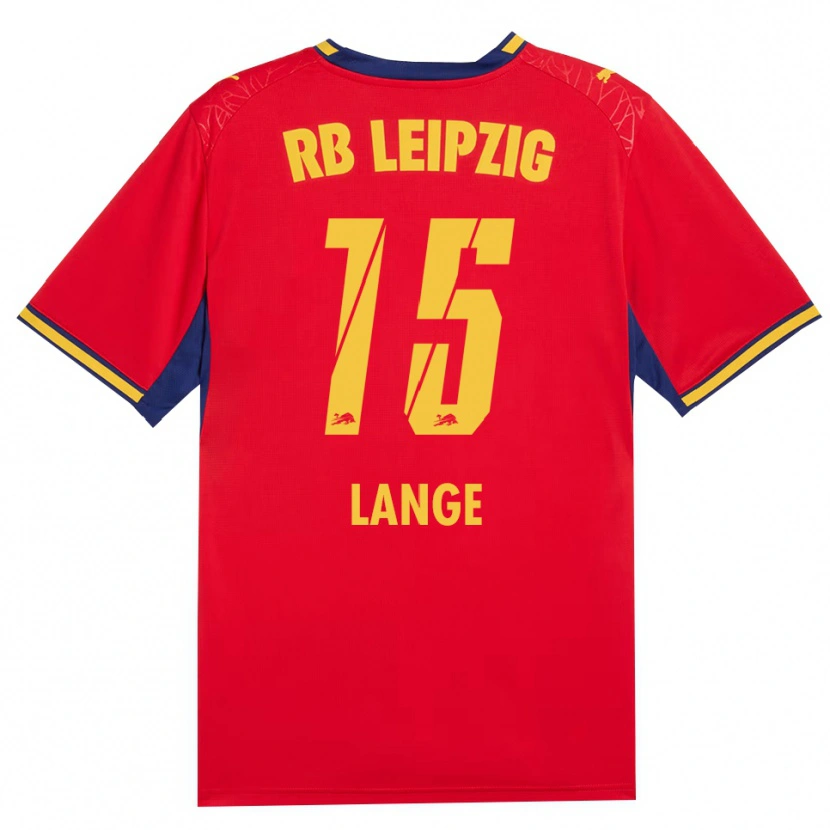 DanxenメンズOskar Lange#15レッド イエロー ロイヤルブルーアウェイシャツ2026/27ジャージーユニフォーム