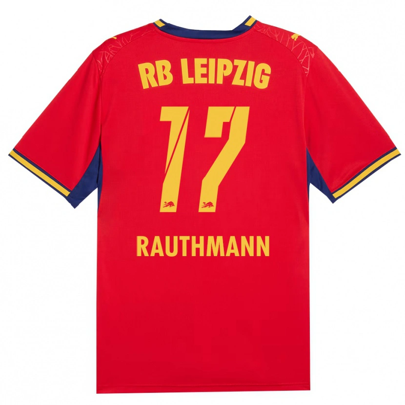 DanxenメンズNick Rauthmann#17レッド イエロー ロイヤルブルーアウェイシャツ2026/27ジャージーユニフォーム