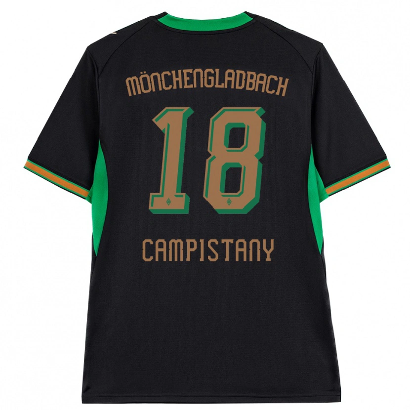 DanxenメンズErik Corominas Campistany#18ブラック オレンジ グリーン ブラウンアウェイシャツ2026/27ジャージーユニフォーム