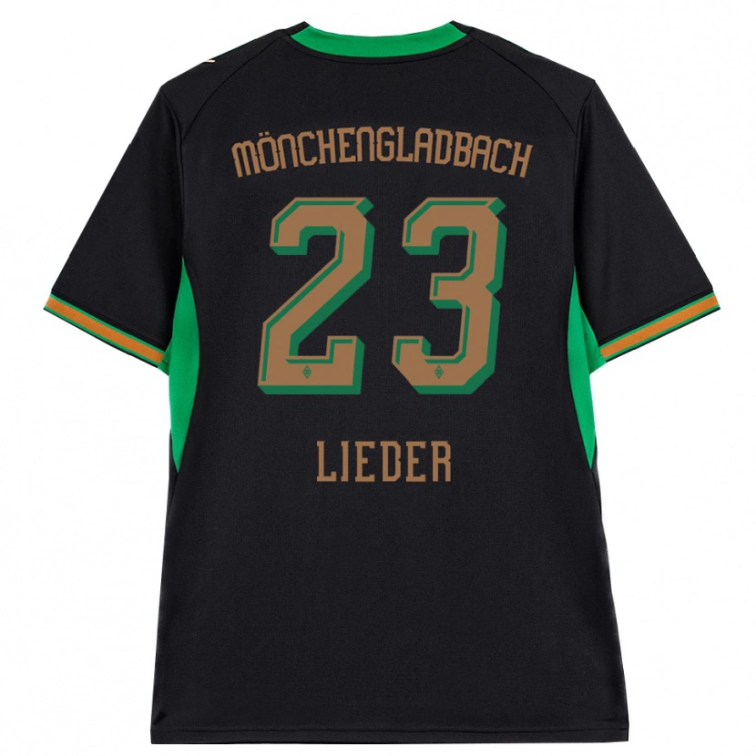 DanxenメンズMichel Lieder#23ブラック オレンジ グリーン ブラウンアウェイシャツ2026/27ジャージーユニフォーム