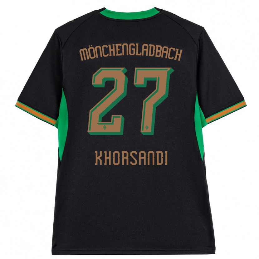 DanxenメンズRadin Khorsandi#27ブラック オレンジ グリーン ブラウンアウェイシャツ2026/27ジャージーユニフォーム