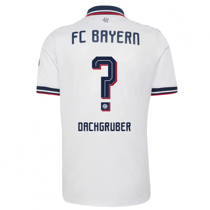 DanxenメンズTimo Dachgruber#0ホワイト グレー レッドアウェイシャツ2026/27ジャージーユニフォーム