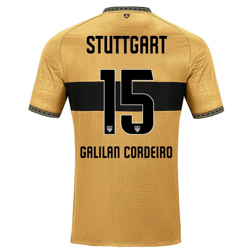 DanxenメンズGuilherme Galilan Cordeiro#15ブラウン ブラック ホワイトアウェイシャツ2026/27ジャージーユニフォーム