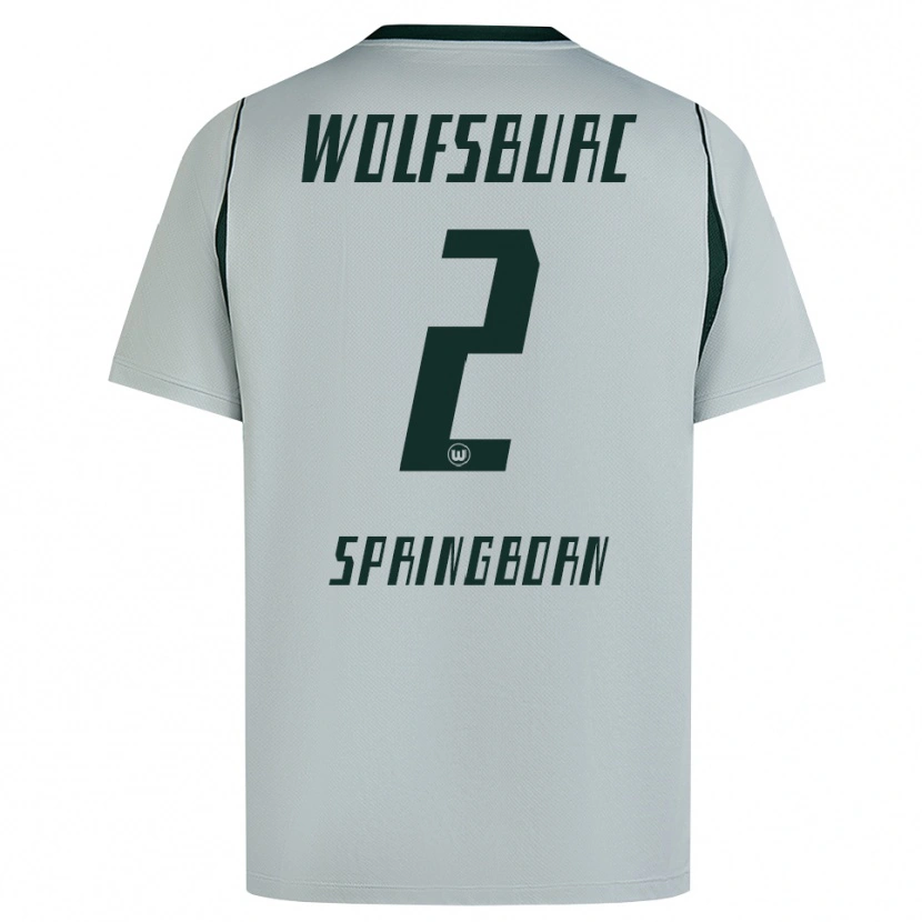 DanxenメンズNoah Springborn#2グレー グリーンアウェイシャツ2026/27ジャージーユニフォーム
