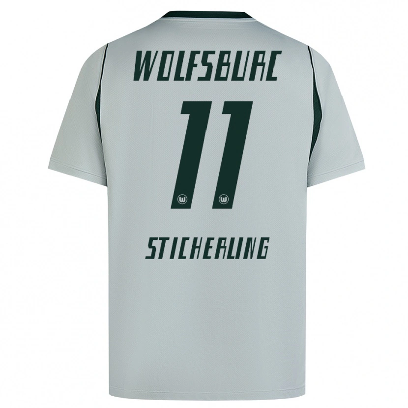 DanxenメンズCarl-Anton Sticherling#11グレー グリーンアウェイシャツ2026/27ジャージーユニフォーム