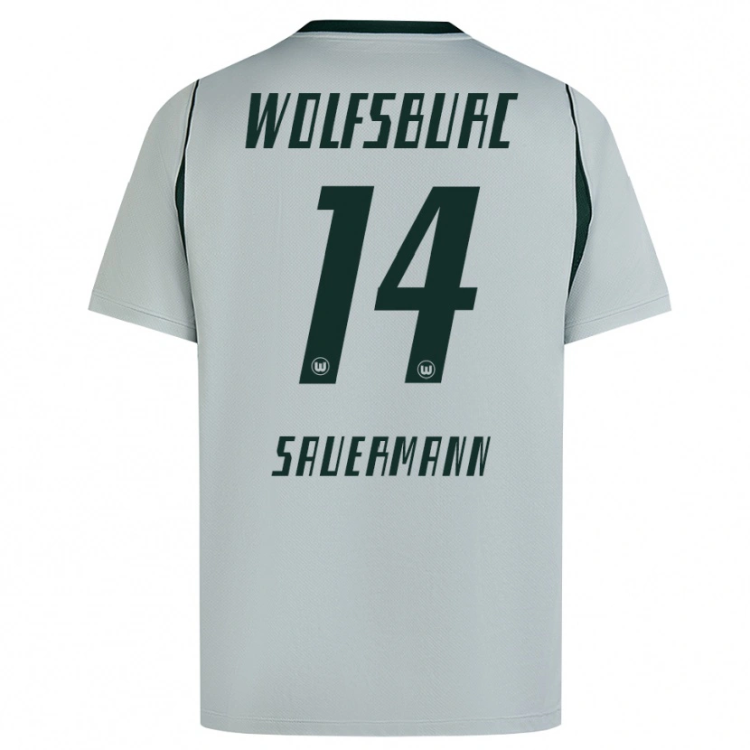 DanxenメンズCarlos Sauermann#14グレー グリーンアウェイシャツ2026/27ジャージーユニフォーム