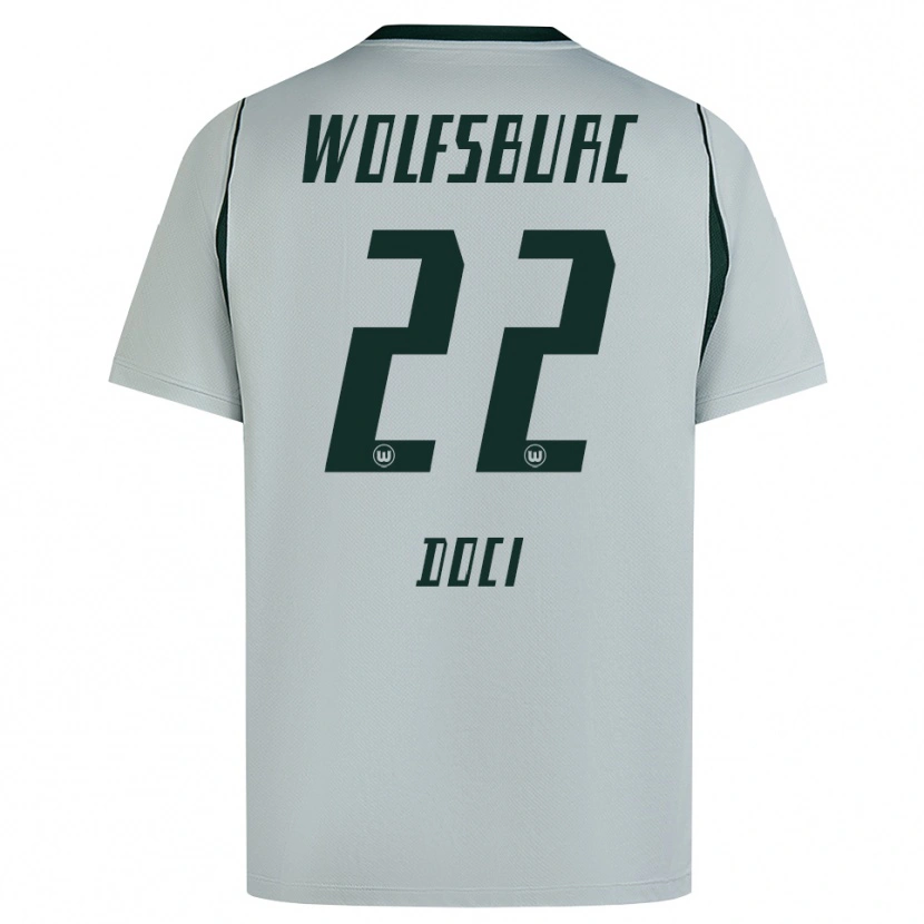 Danxenメンズエイドリアン・ドッチ#22グレー グリーンアウェイシャツ2026/27ジャージーユニフォーム