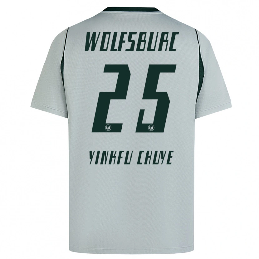 DanxenメンズMiguel Yinkfu Chuye#25グレー グリーンアウェイシャツ2026/27ジャージーユニフォーム