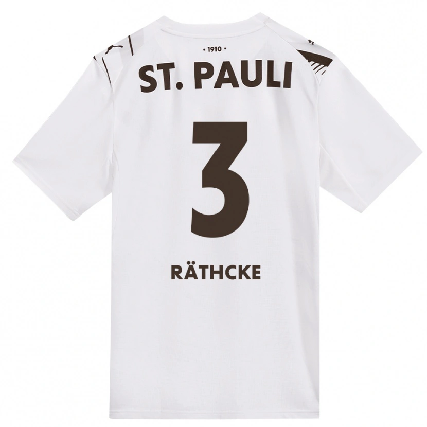 DanxenメンズOle Räthcke#3カフェ ホワイト レッドアウェイシャツ2026/27ジャージーユニフォーム