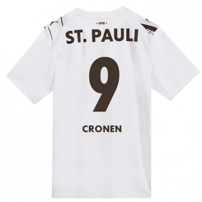 DanxenメンズFlorian Cronen#9カフェ ホワイト レッドアウェイシャツ2026/27ジャージーユニフォーム