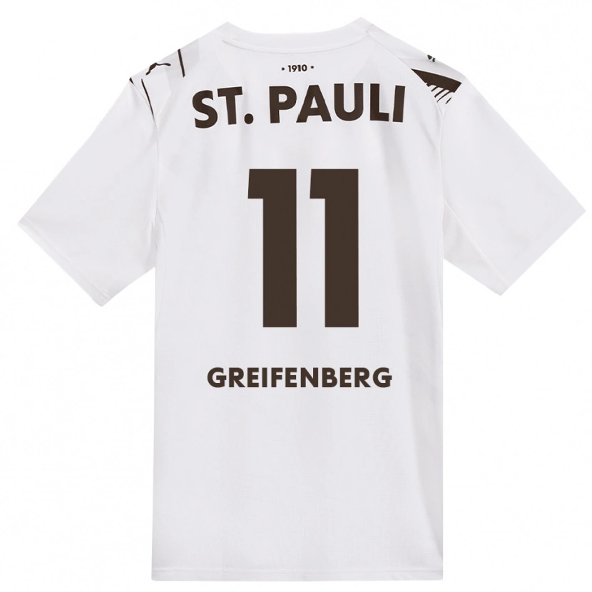 DanxenメンズAnn-Sophie Greifenberg#11カフェ ホワイト レッドアウェイシャツ2026/27ジャージーユニフォーム
