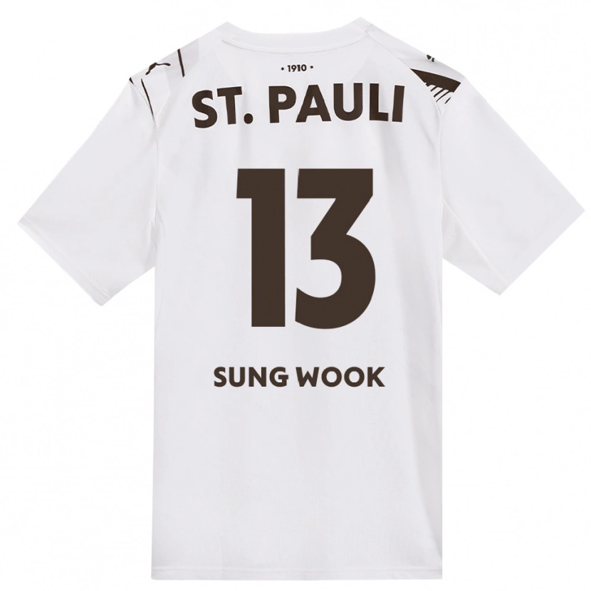DanxenメンズSung-Wook Hwang#13カフェ ホワイト レッドアウェイシャツ2026/27ジャージーユニフォーム