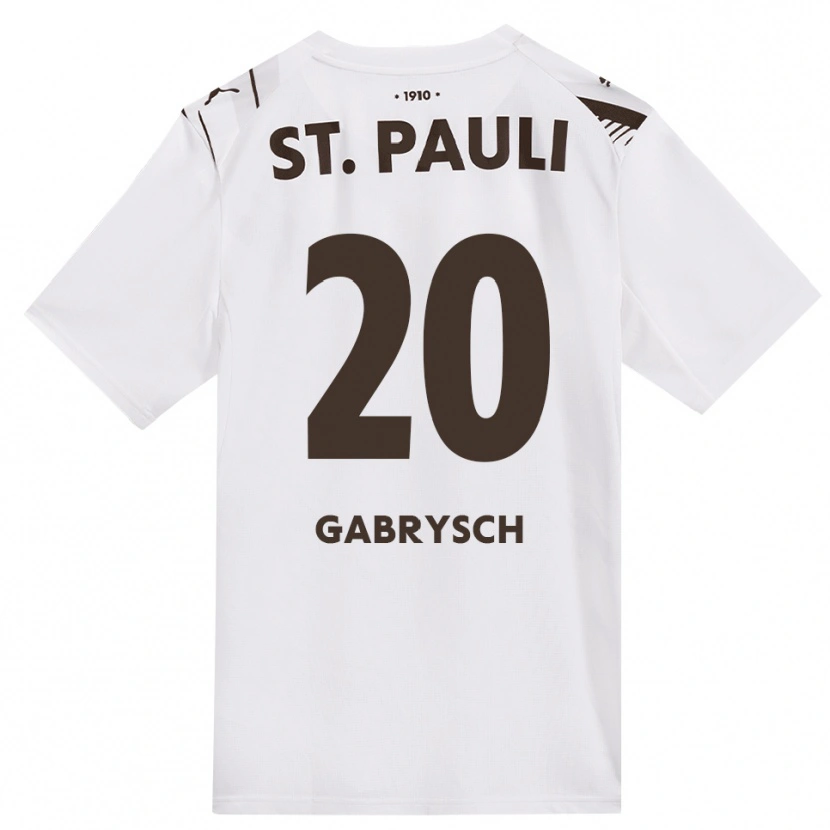DanxenメンズDavid Gabrysch#20カフェ ホワイト レッドアウェイシャツ2026/27ジャージーユニフォーム