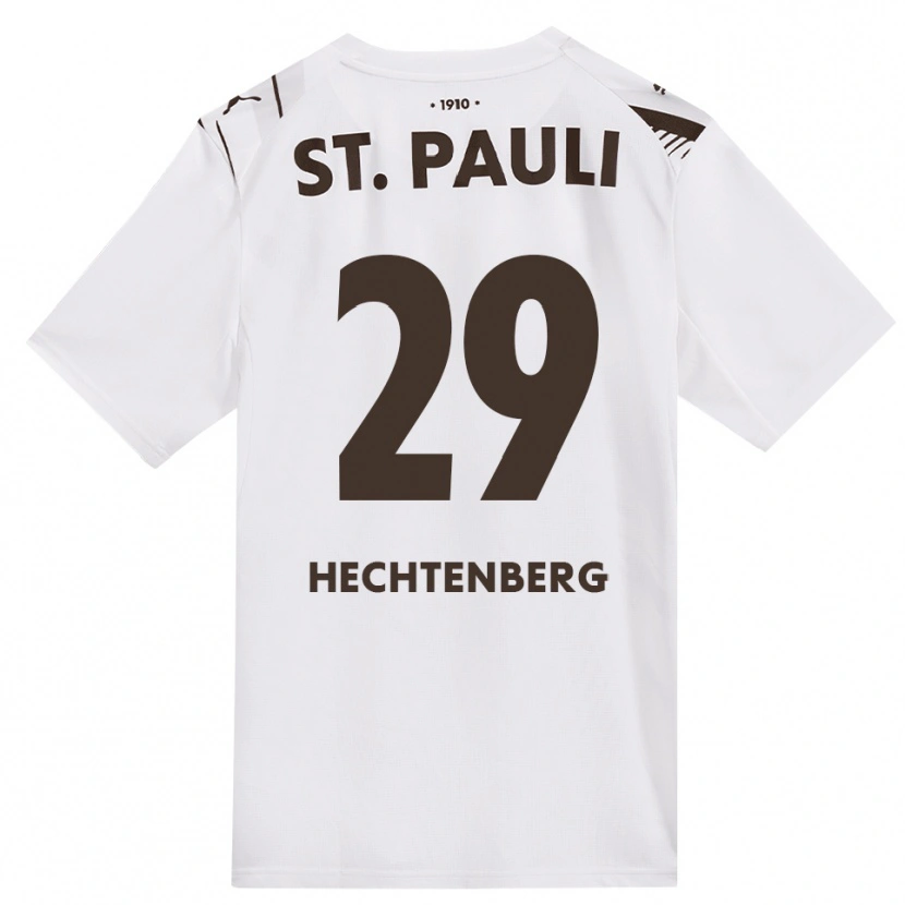 DanxenメンズJulia Hechtenberg#29カフェ ホワイト レッドアウェイシャツ2026/27ジャージーユニフォーム