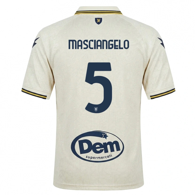 DanxenメンズEdoardo Masciangelo#5オールドレース イエロー ブラックアウェイシャツ2026/27ジャージーユニフォーム