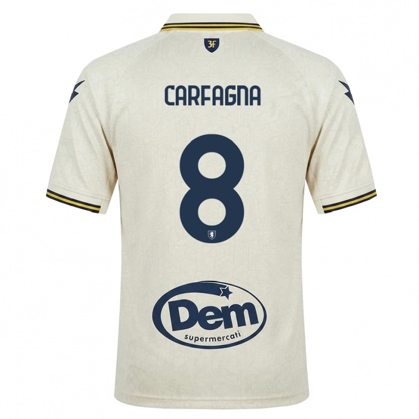 DanxenメンズMatteo Carfagna#8オールドレース イエロー ブラックアウェイシャツ2026/27ジャージーユニフォーム