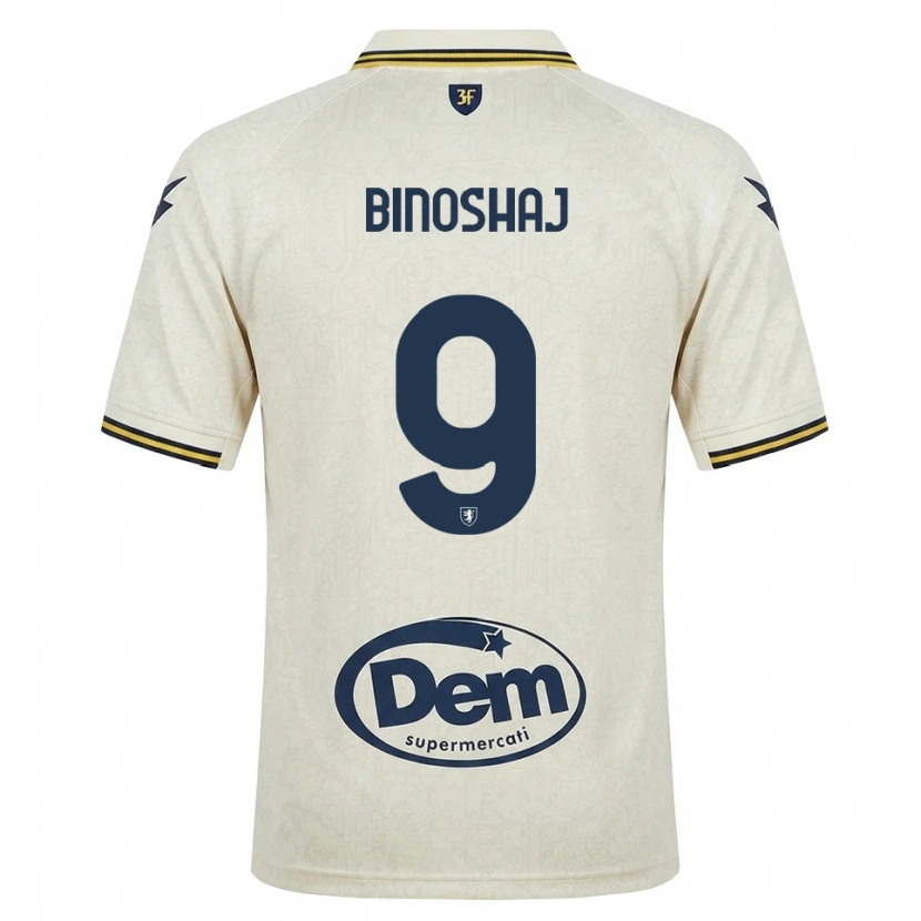 DanxenメンズSamuele Binoshaj#9オールドレース イエロー ブラックアウェイシャツ2026/27ジャージーユニフォーム