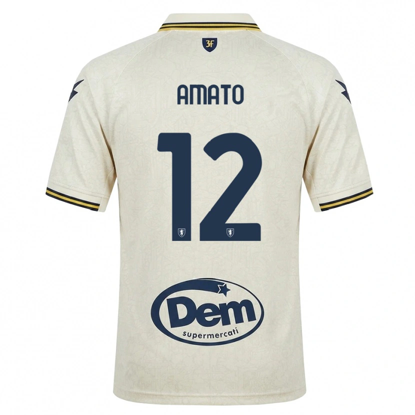 DanxenメンズLuca Amato#12オールドレース イエロー ブラックアウェイシャツ2026/27ジャージーユニフォーム