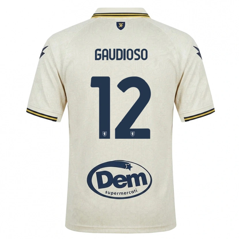 DanxenメンズGianmaria Gaudioso#12オールドレース イエロー ブラックアウェイシャツ2026/27ジャージーユニフォーム