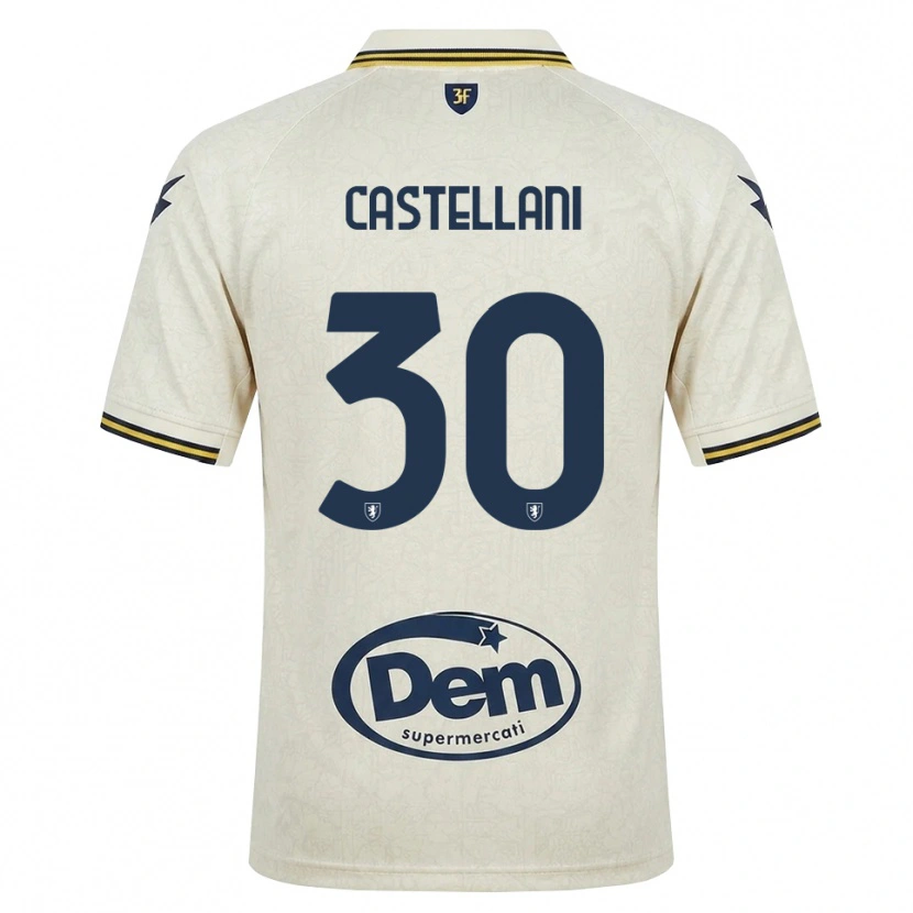 DanxenメンズAndrea Castellani#30オールドレース イエロー ブラックアウェイシャツ2026/27ジャージーユニフォーム