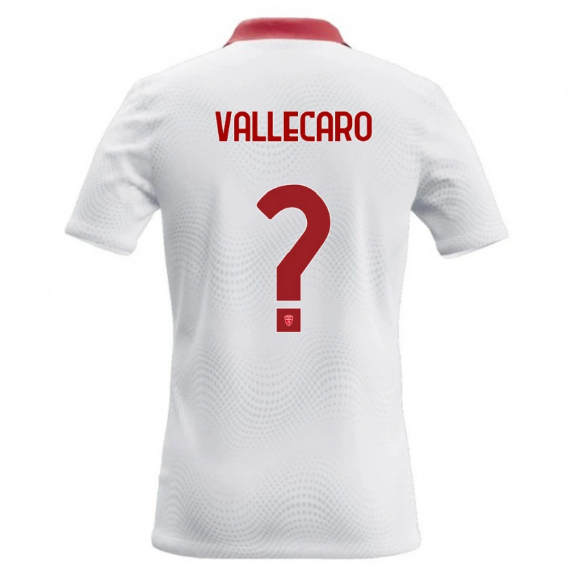 DanxenメンズChristian Vallecaro#0白 赤アウェイシャツ2026/27ジャージーユニフォーム