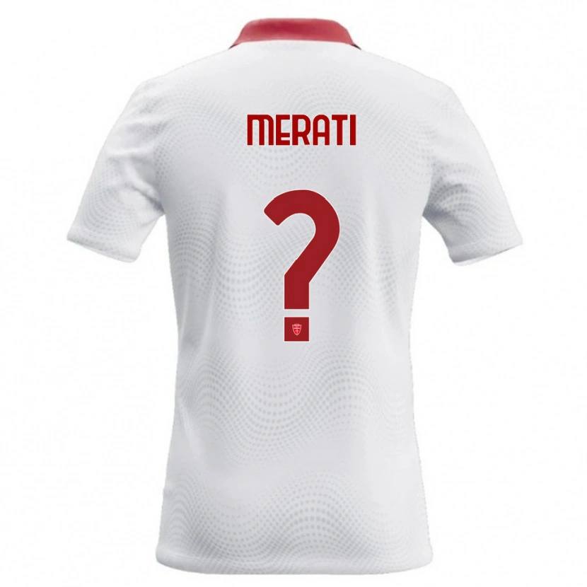 DanxenメンズMattia Merati#0白 赤アウェイシャツ2026/27ジャージーユニフォーム