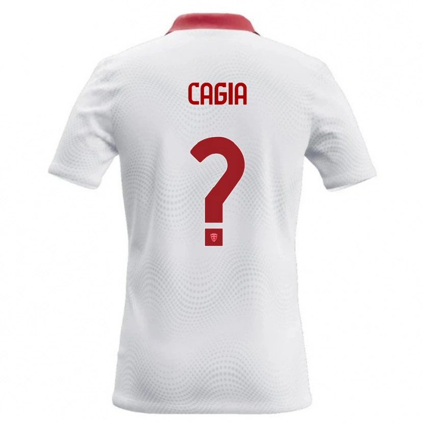 DanxenメンズGabriele Cagia#0白 赤アウェイシャツ2026/27ジャージーユニフォーム