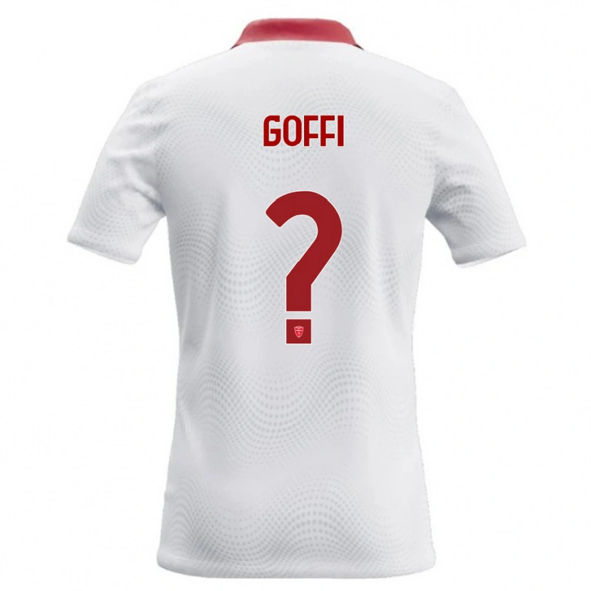 DanxenメンズTommaso Goffi#0白 赤アウェイシャツ2026/27ジャージーユニフォーム