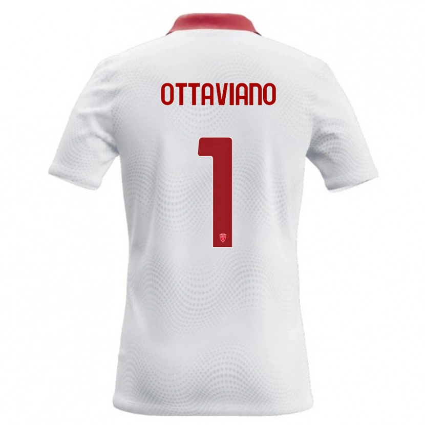 DanxenメンズAlessandro Ottaviano#1白 赤アウェイシャツ2026/27ジャージーユニフォーム