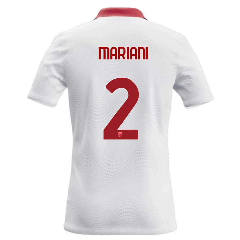 DanxenメンズChristian Mariani#2白 赤アウェイシャツ2026/27ジャージーユニフォーム