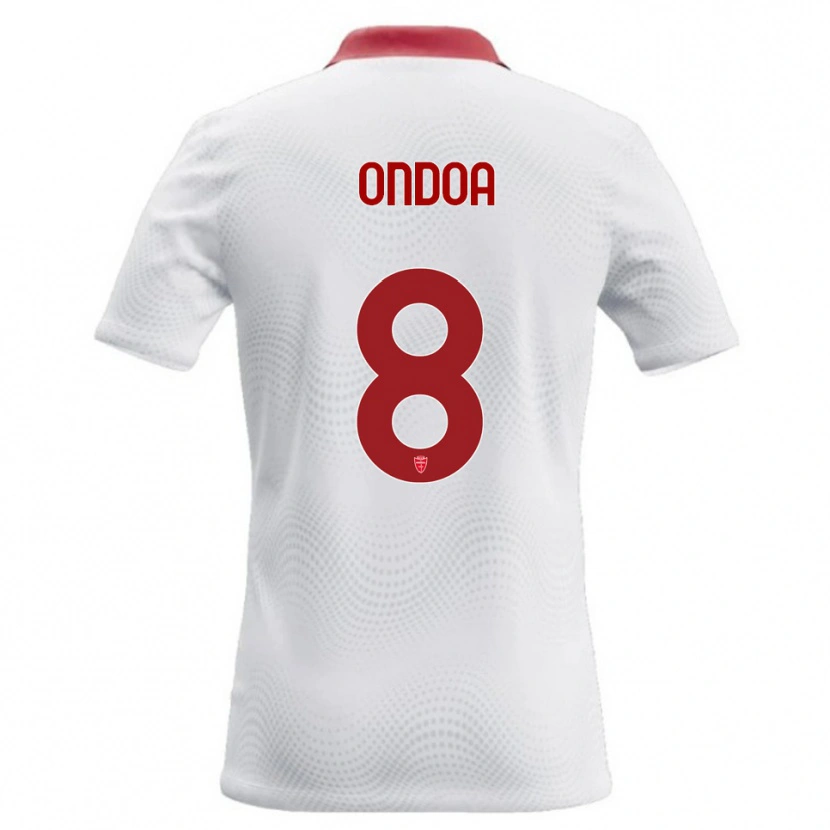 DanxenメンズFoe Ondoa#8白 赤アウェイシャツ2026/27ジャージーユニフォーム