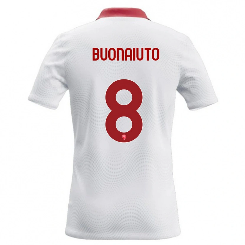 DanxenメンズMarco Buonaiuto#8白 赤アウェイシャツ2026/27ジャージーユニフォーム