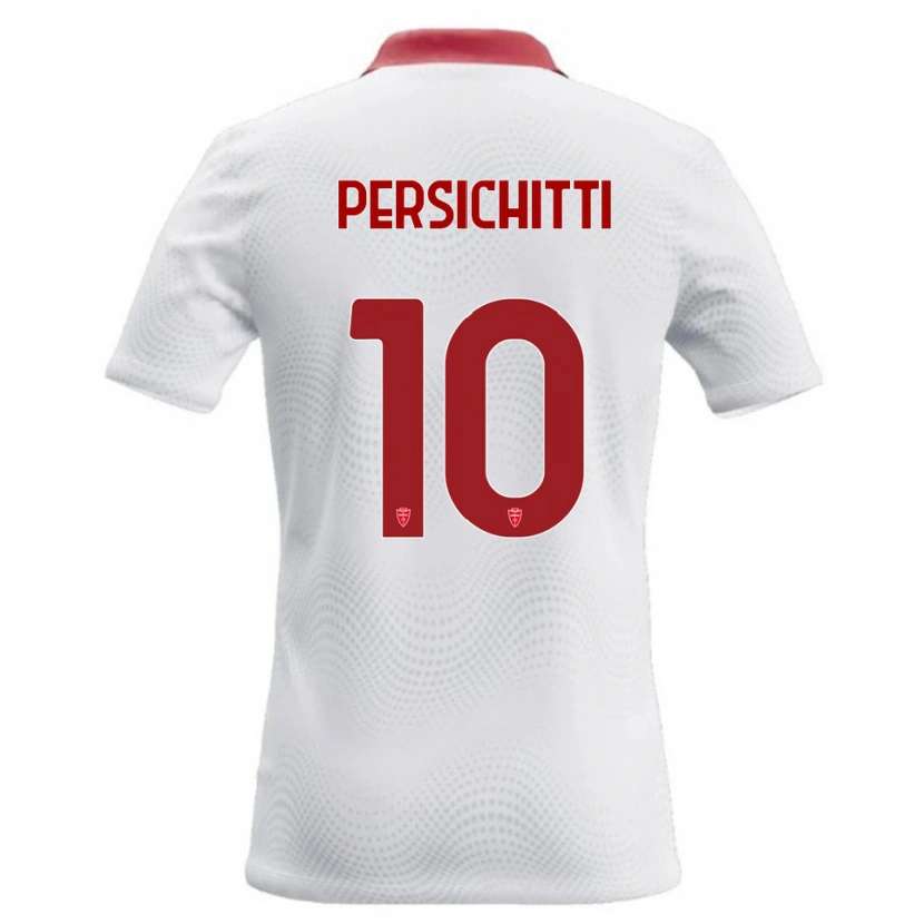 DanxenメンズMatteo Persichitti#10白 赤アウェイシャツ2026/27ジャージーユニフォーム