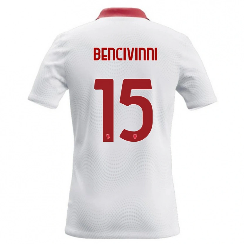 DanxenメンズBoris Bencivinni#15白 赤アウェイシャツ2026/27ジャージーユニフォーム