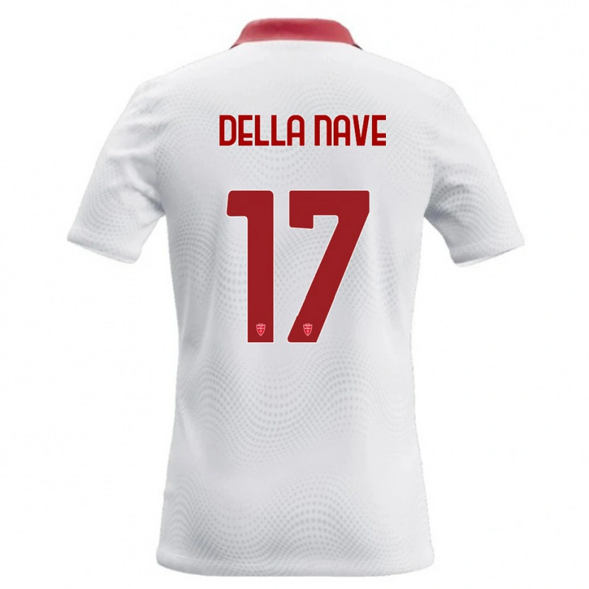 DanxenメンズAlex Ortolani Della Nave#17白 赤アウェイシャツ2026/27ジャージーユニフォーム