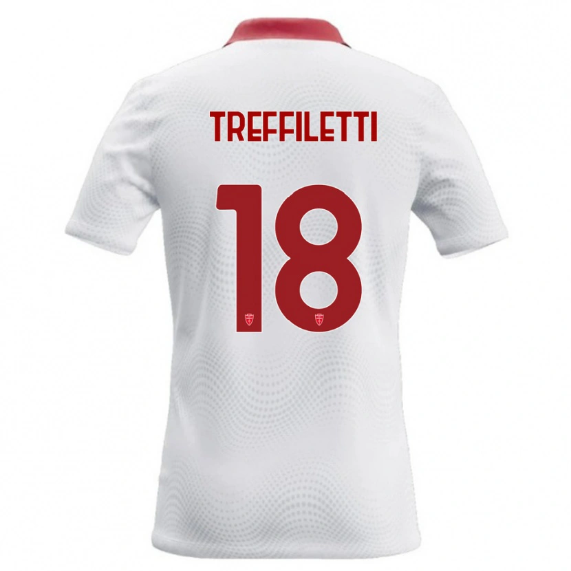 DanxenメンズDanilo Treffiletti#18白 赤アウェイシャツ2026/27ジャージーユニフォーム