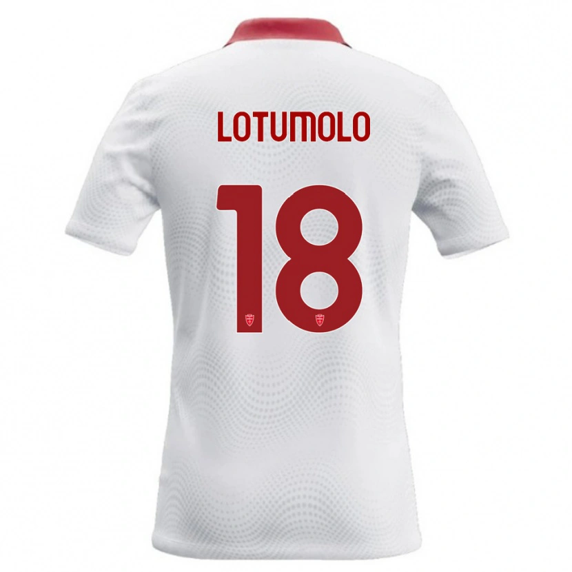 DanxenメンズMatteo Lotumolo#18白 赤アウェイシャツ2026/27ジャージーユニフォーム