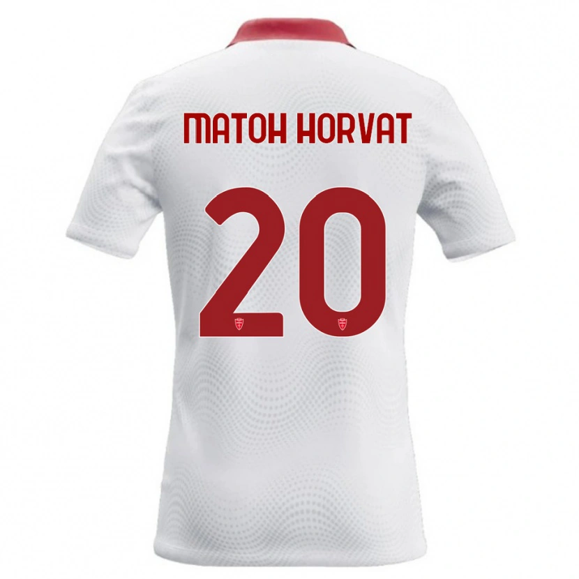 DanxenメンズLiam Matoh Horvat#20白 赤アウェイシャツ2026/27ジャージーユニフォーム