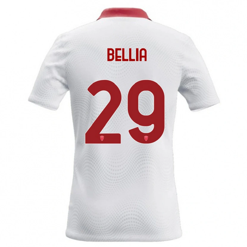 DanxenメンズEdoardo Bellia#29白 赤アウェイシャツ2026/27ジャージーユニフォーム