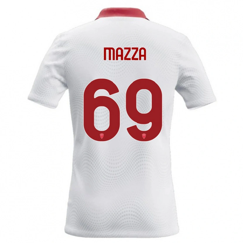 DanxenメンズAndrea Mazza#69白 赤アウェイシャツ2026/27ジャージーユニフォーム