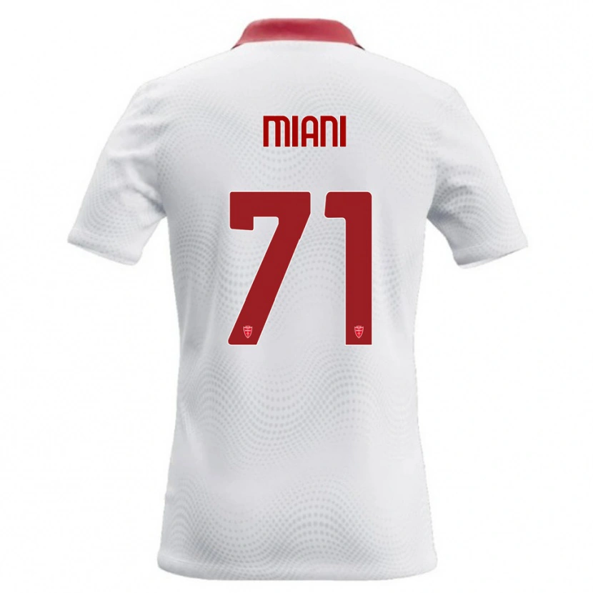 DanxenメンズArthur Miani#71白 赤アウェイシャツ2026/27ジャージーユニフォーム