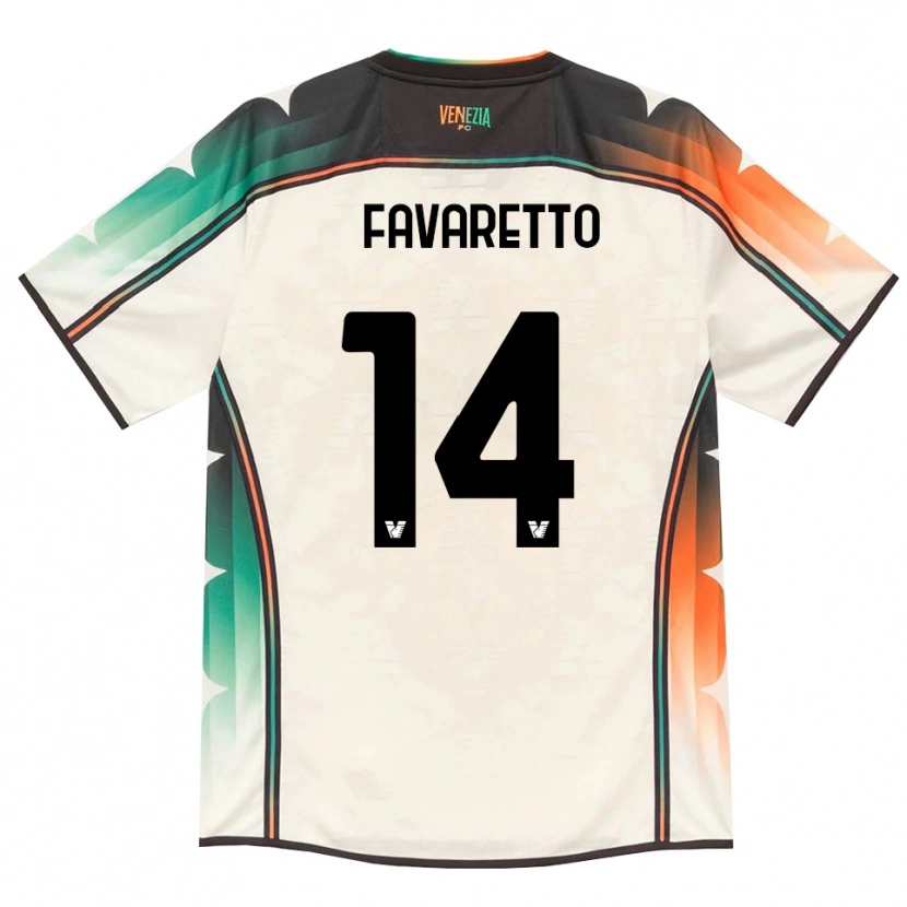 DanxenメンズAlessio Favaretto#14オールドレース オレンジ グリーンアウェイシャツ2026/27ジャージーユニフォーム