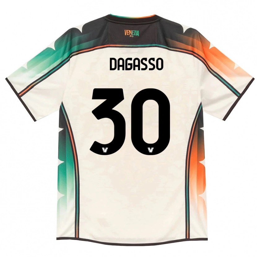 DanxenメンズMatteo Dagasso#30オールドレース オレンジ グリーンアウェイシャツ2026/27ジャージーユニフォーム