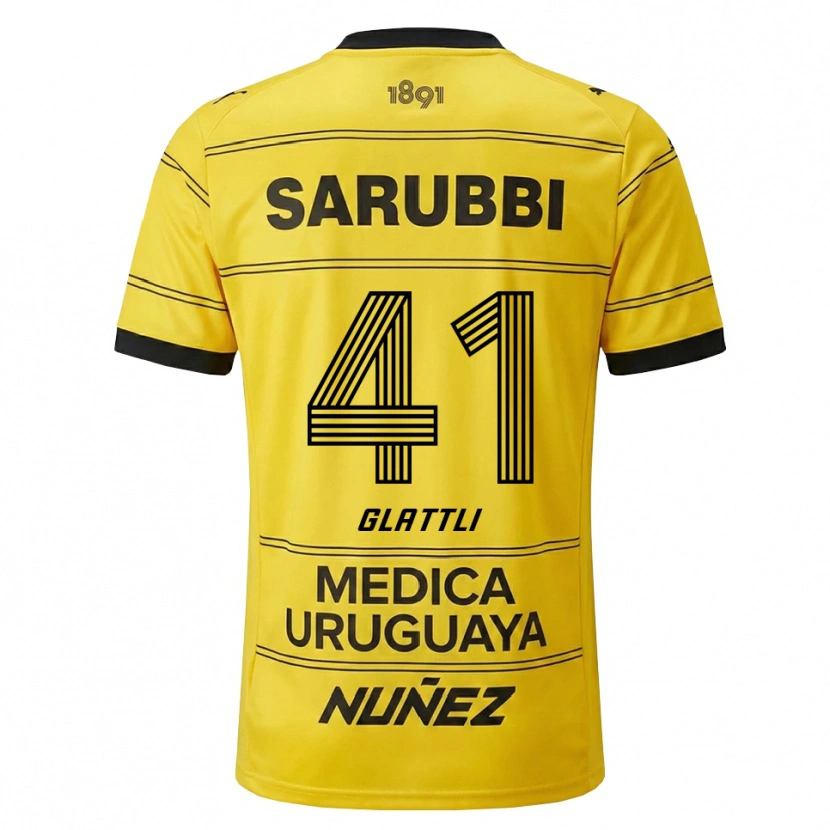 DanxenメンズTiago Glattli#41黄色 黒アウェイシャツ2026/27ジャージーユニフォーム