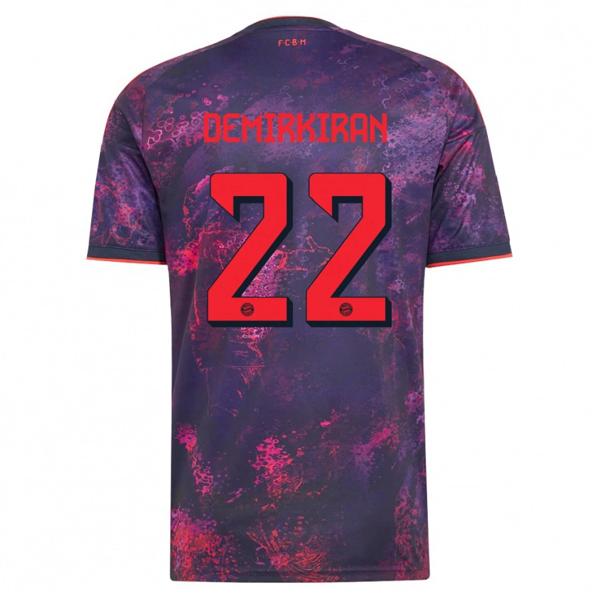 Danxenメンズエディス・デミルキラン#22パープル レッドサードユニフォームシャツ2026/27ジャージーユニフォーム
