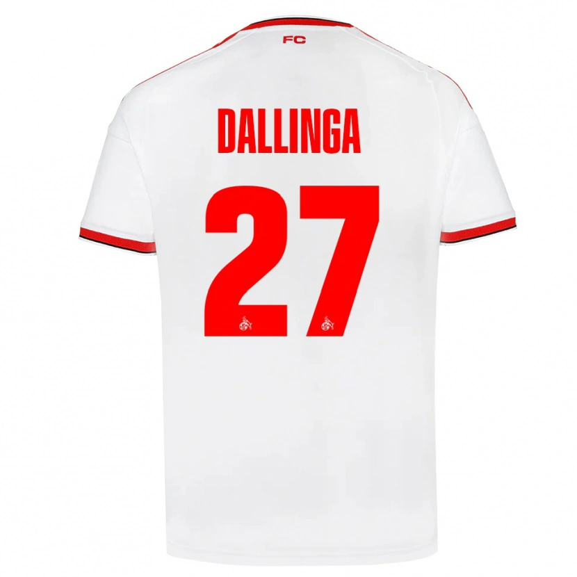 Danxenレディースタイス・ダリンガ#27ホワイト レッド ブラックホームシャツ2026/27ジャージーユニフォーム