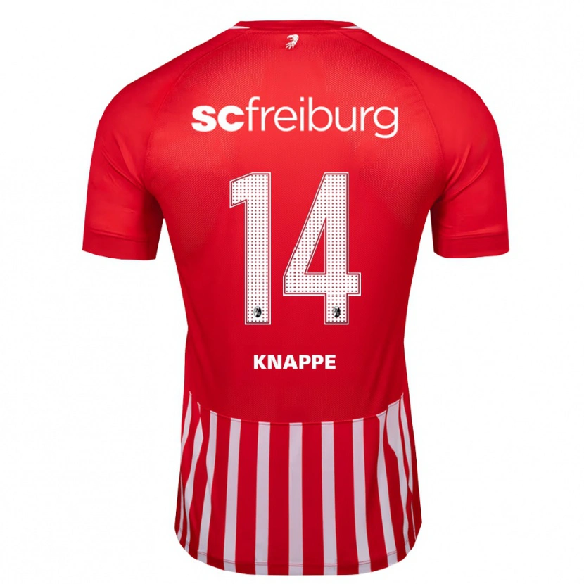 DanxenレディースDavino Knappe#14レッド ホワイト ブラックホームシャツ2026/27ジャージーユニフォーム