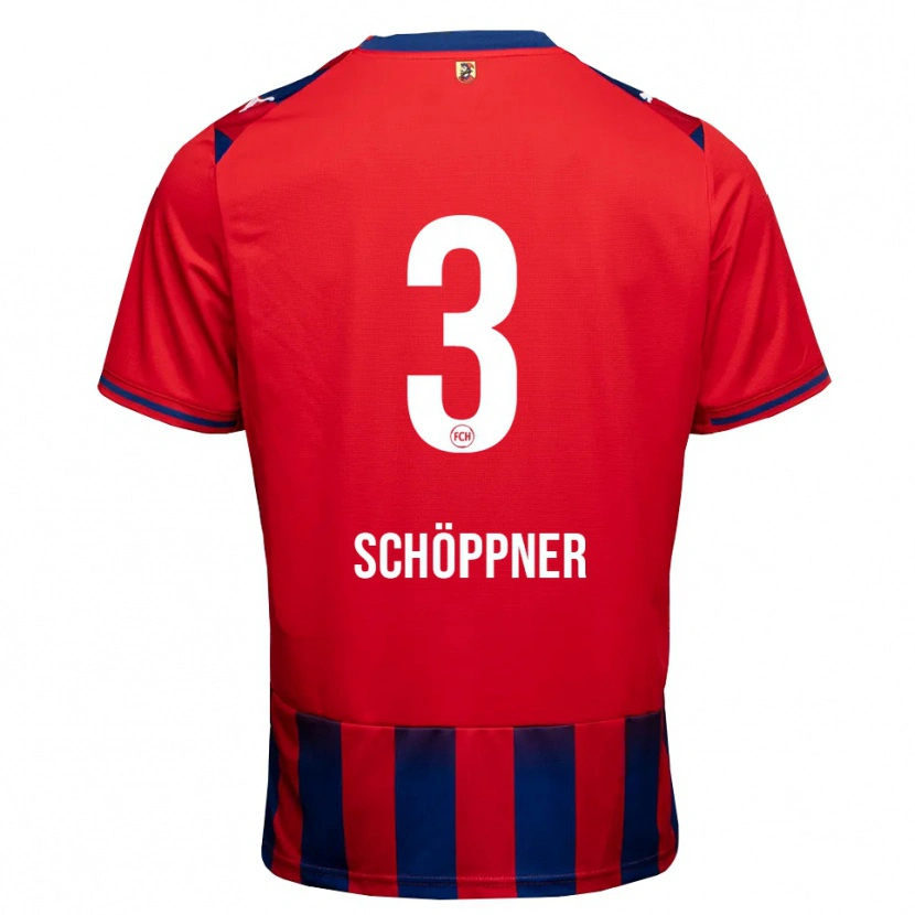 DanxenレディースJan Schöppner#3ロイヤルブルー ホワイト レッドホームシャツ2026/27ジャージーユニフォーム